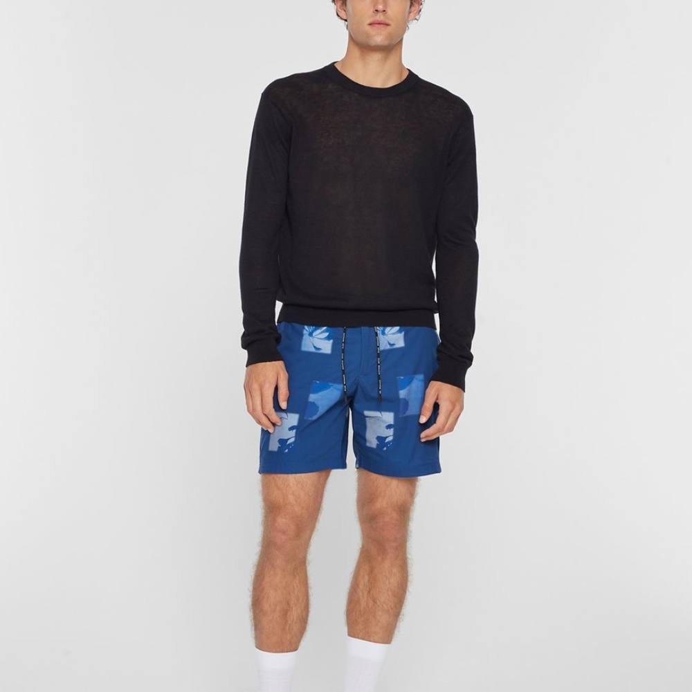 Allover Print Athletic Shorts - New With Tags - NEVER WORN - Navy Multi